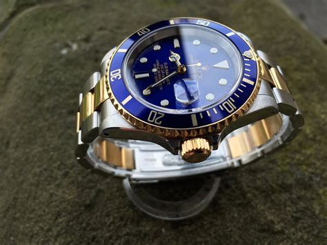 rolex submariner date stahl gold blau|rolex submariner blue price new.